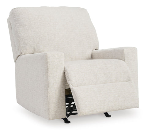 Ashley Rannis Rocker Recliner in Snow 5360325C | Mai Furniture