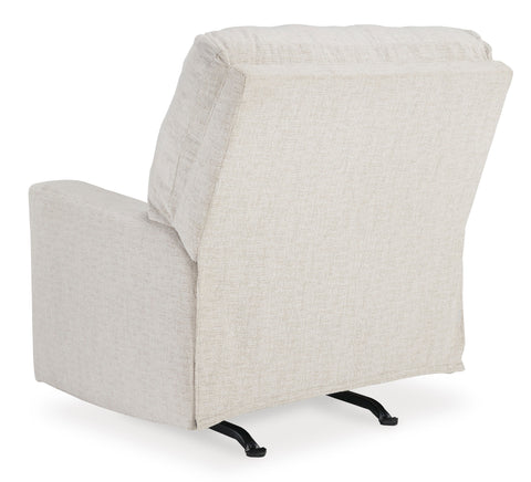 Ashley Rannis Rocker Recliner in Snow 5360325C | Mai Furniture