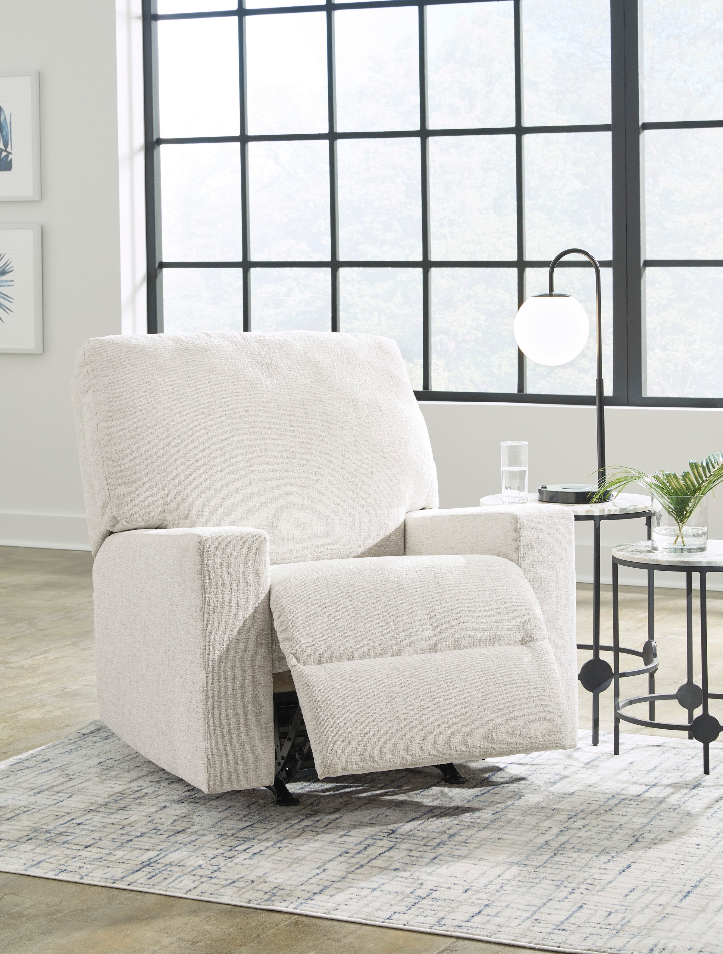 Ashley Rannis Rocker Recliner in Snow 5360325C | Mai Furniture