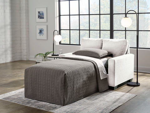Ashley Rannis Twin Sofa Sleeper in Snow 5360337C | Mai Furniture