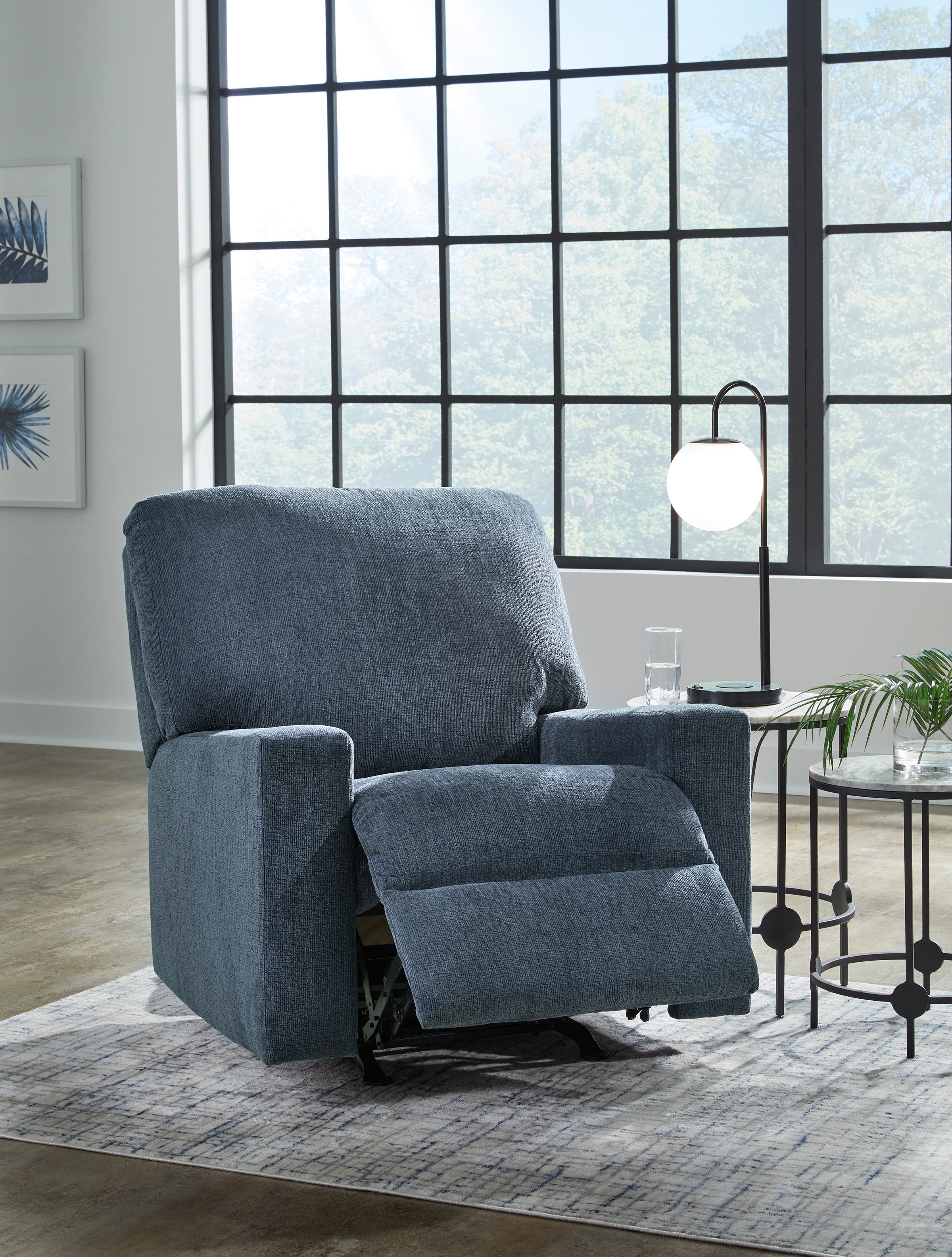 Ashley Rannis Rocker Recliner in Navy 5360425C | Mai Furniture