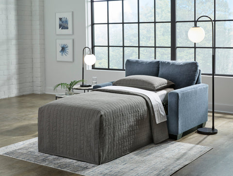 Ashley Rannis Twin Sofa Sleeper in Navy 5360437C | Mai Furniture