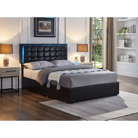 5400 LED Platform Bed in Black International Furniture