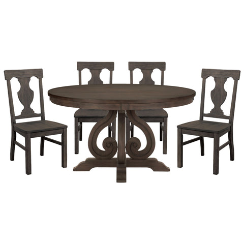 Toulon Round Dining Set 5438-54*5