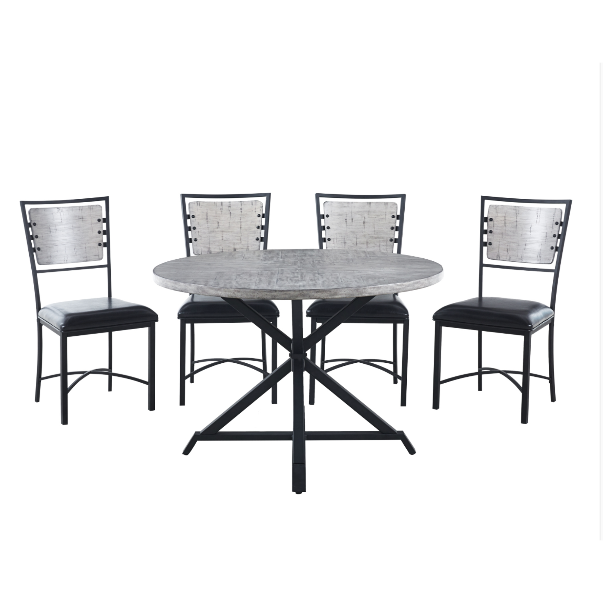 Fideo Round Dining Set 5606GY
