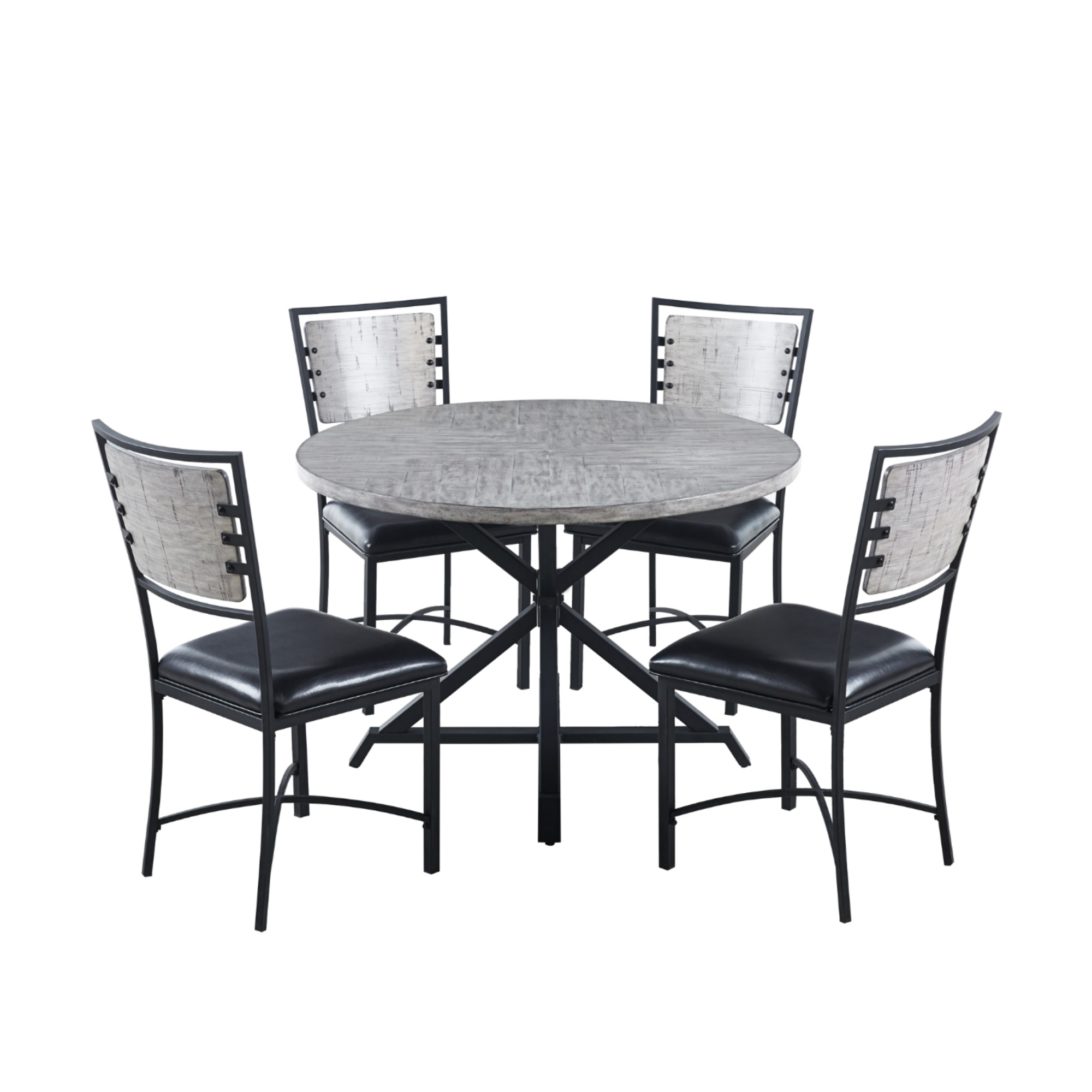 Fideo Round Dining Set 5606GY