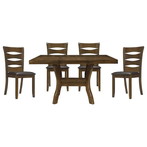 Darla 5 pc Brown Dining Set 5712 - Mazin