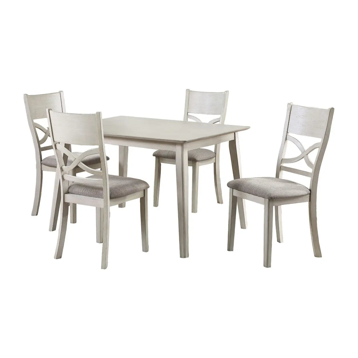 Antique 5 pc White Dining Set 5739 - Mazin