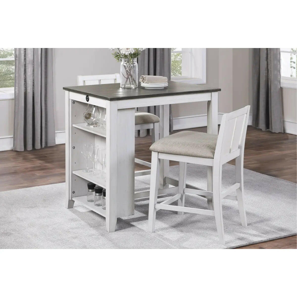 Daye Counter Height Dining Set 5773WH