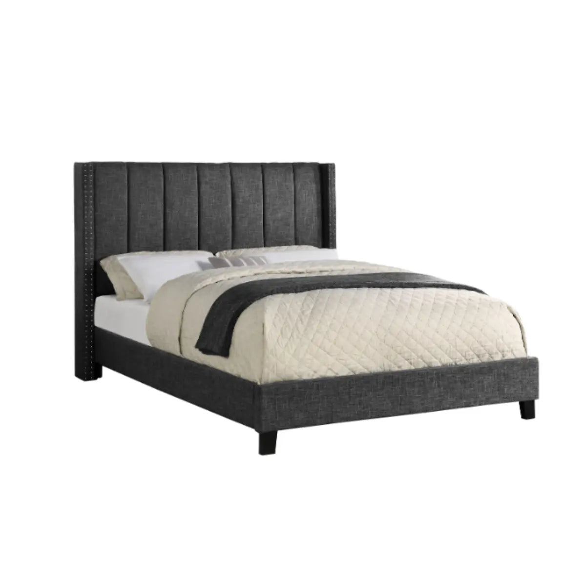 Clara Upholstered Platform Bed 5831DG Mazin