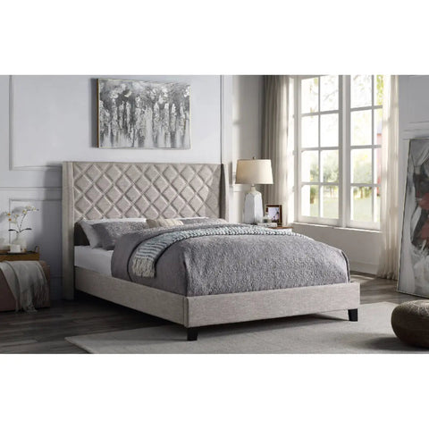 Briar Upholstered Platform Bed 5832BE Mazin