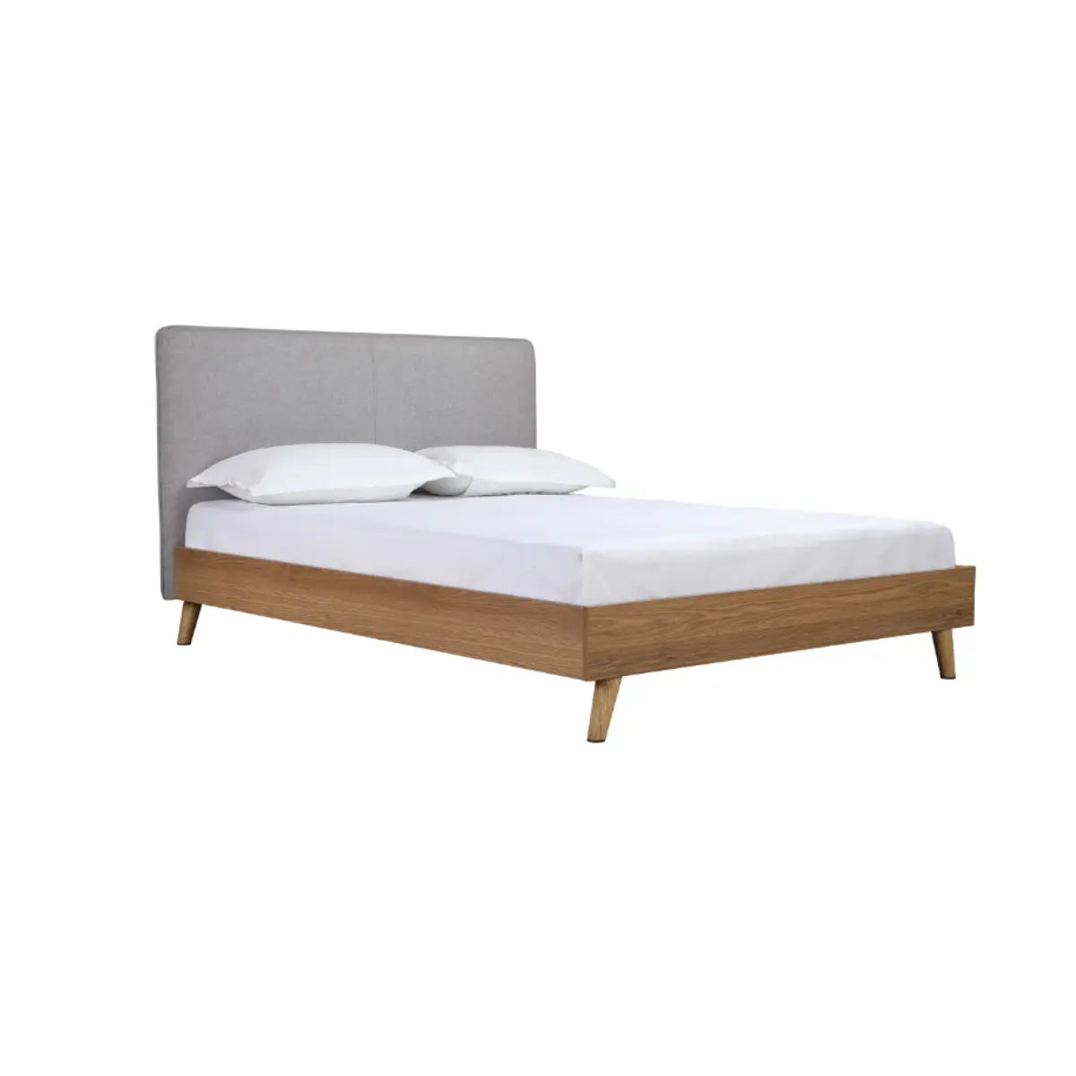 Cassidy Upholstered Platform Bed 5890GY Mazin