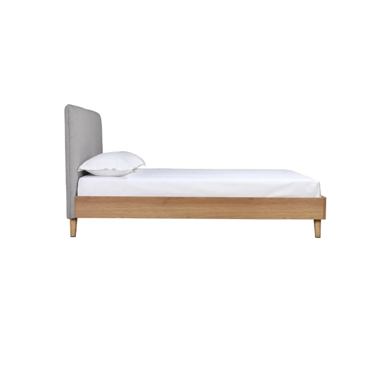 Cassidy Upholstered Platform Bed 5890GY Mazin