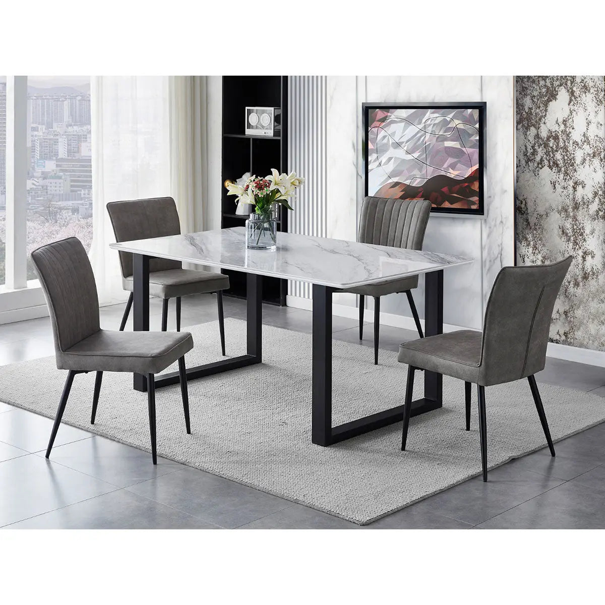 Leander 5 pc Dining Set 5915 - Mazin
