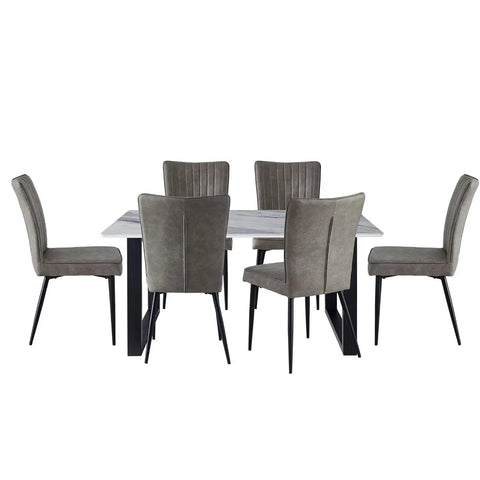 Leander 7 pc Dining Set 5915 - Mazin