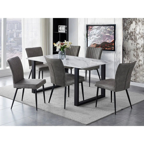 Leander 7 pc Dining Set 5915 - Mazin