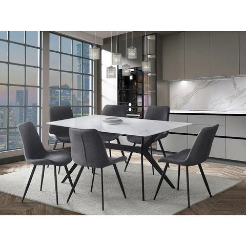 Dumas 7 pc Dining Set 5916 - Mazin