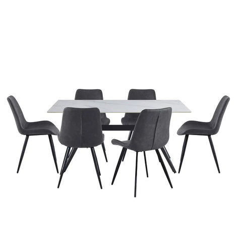 Dumas 7 pc Dining Set 5916 - Mazin