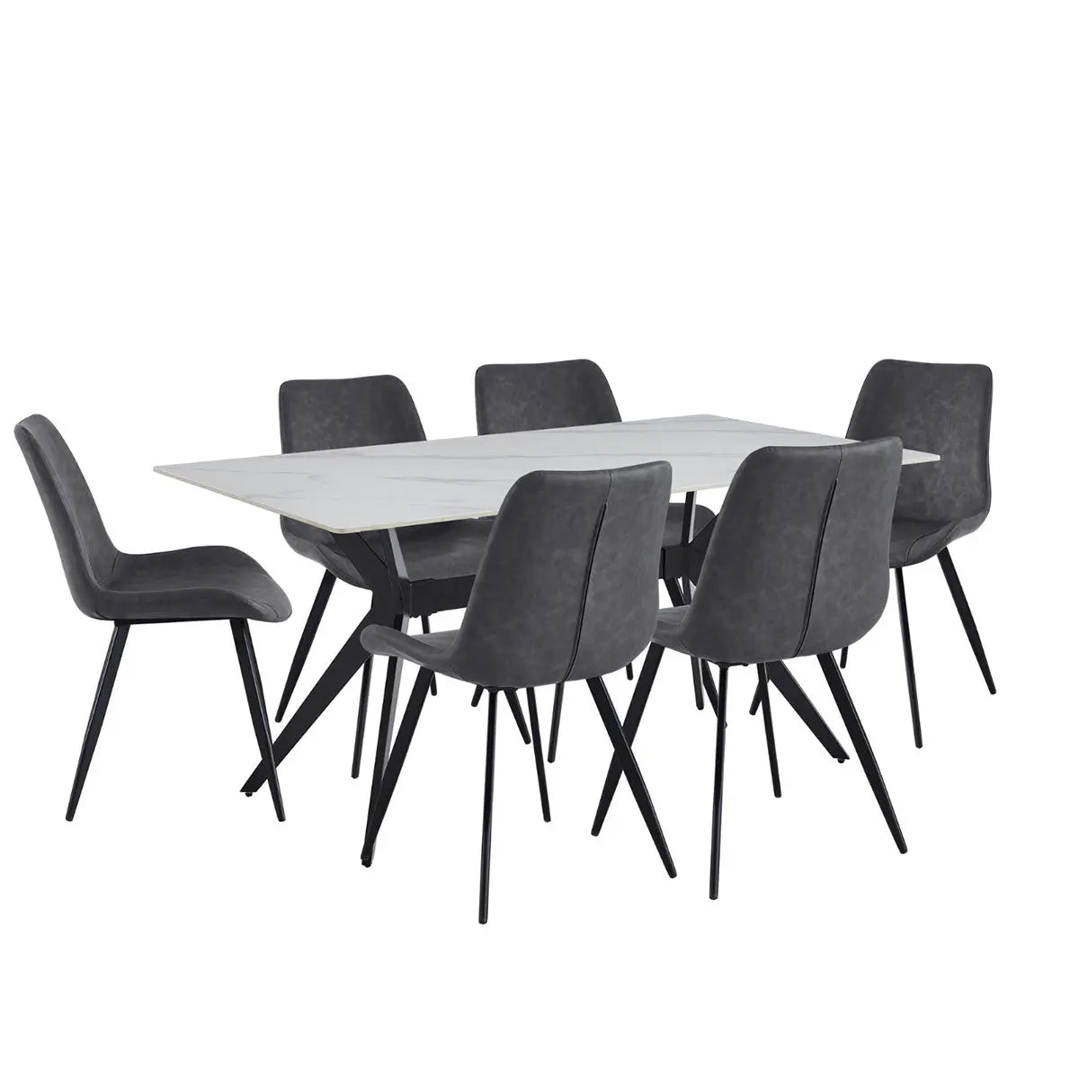 Dumas 7 pc Dining Set 5916 - Mazin