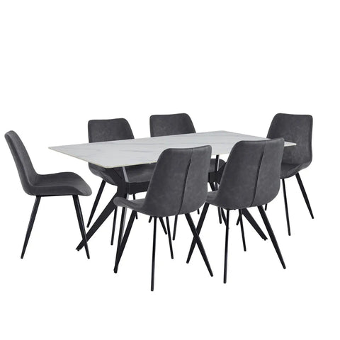 Dumas 7 pc Dining Set 5916 - Mazin
