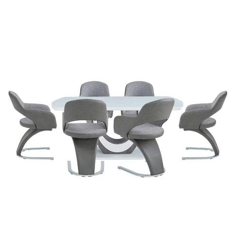 London 7 pc Dining Set 5922 - Mazin