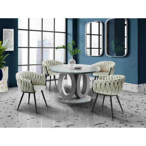 Skye Dining Set 5934 in Beige