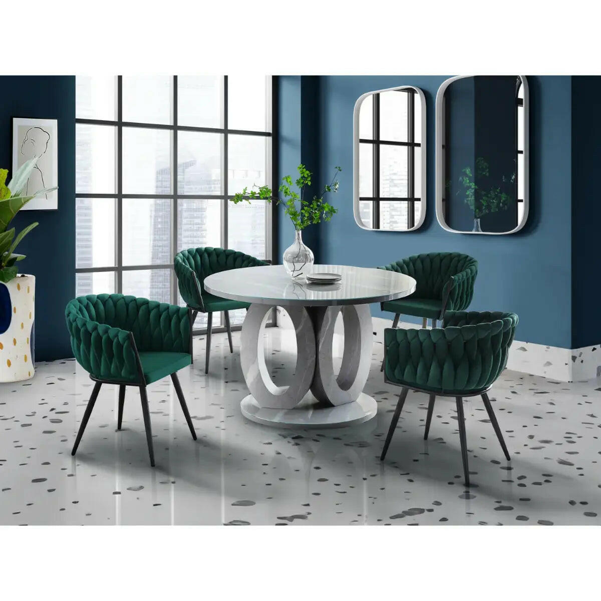 Skye Dining Set 5934 in Green