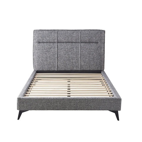 5935 Platform Bed in Grey International Furniture