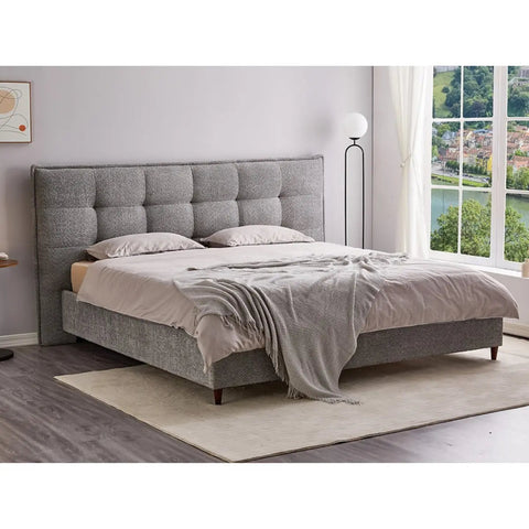 5940 Platform Bed in Grey International Furniture