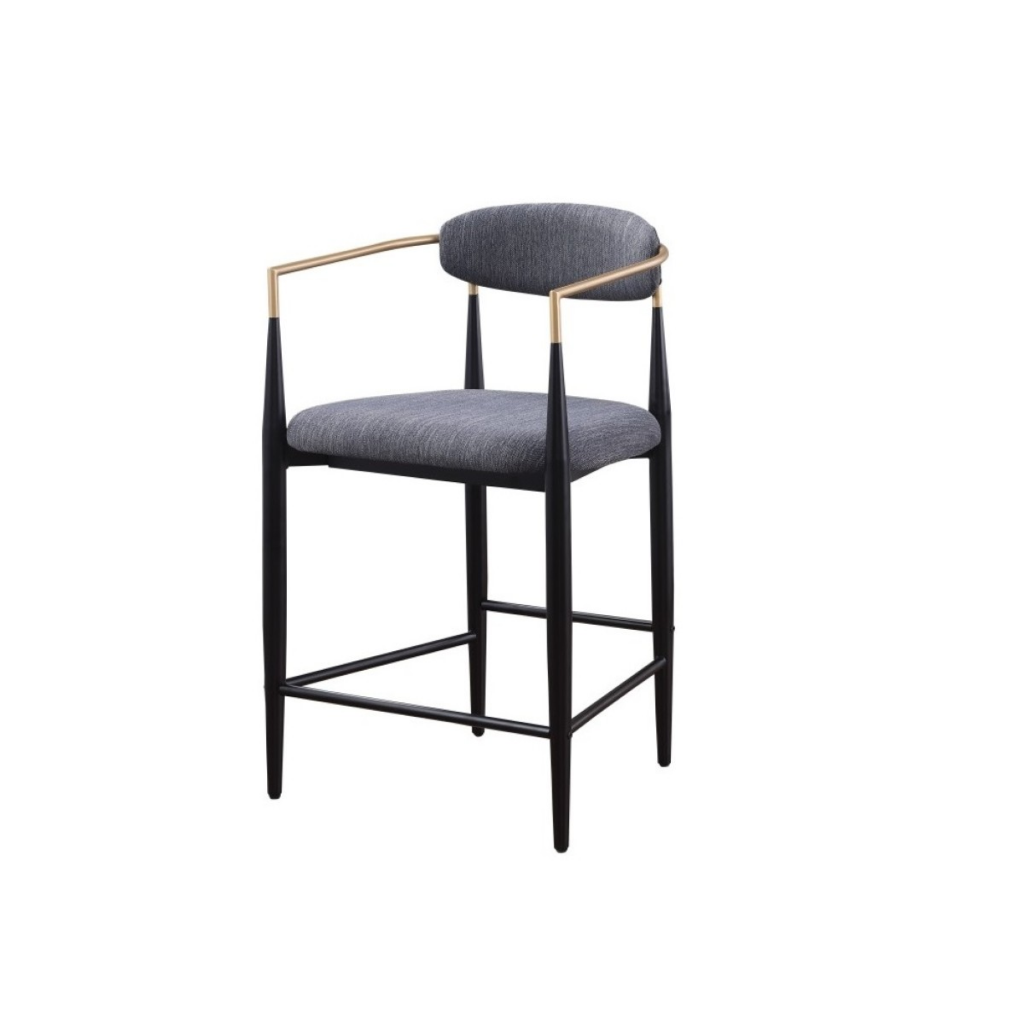 61327-Counter Bar Stool Set of 2 in Grey