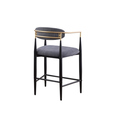 61327-Counter Bar Stool Set of 2 in Grey