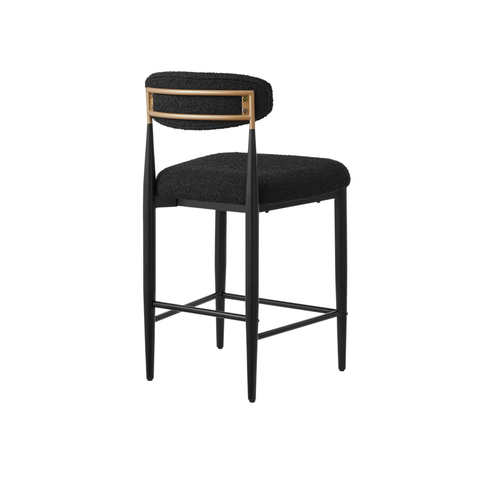 61331-Counter Bar Stool , Set of 2 in Black