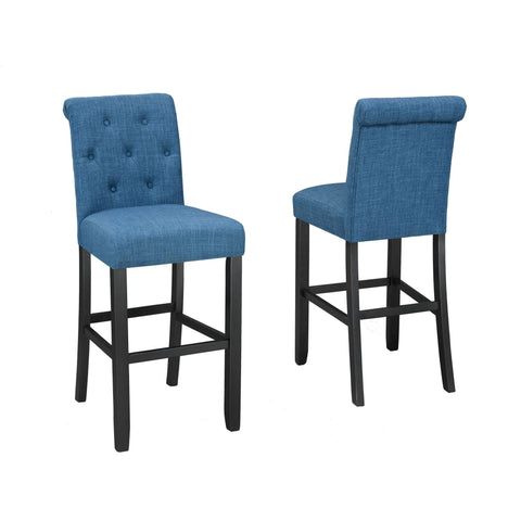 Bar Stool, Set of 2- Blue 638-29