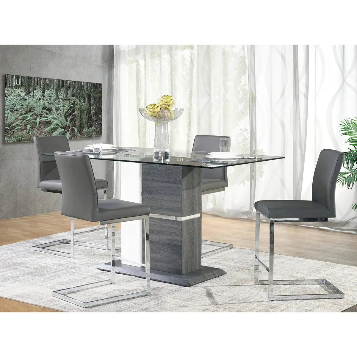 Shirelle 5 pc Counter Height Dining Set 6826 - Mazin
