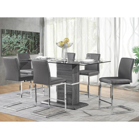 Shirelle 7 pc Counter Height Dining Set 6826 - Mazin