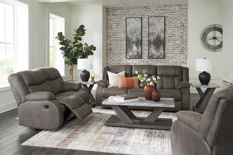 First Base Sofa and Loveseat Reclining Set