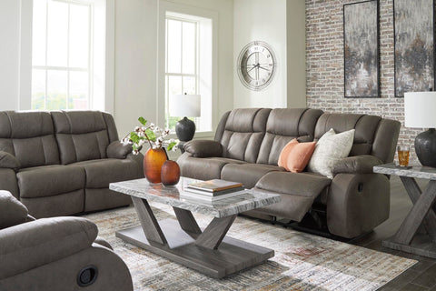 First Base Sofa and Loveseat Reclining Set