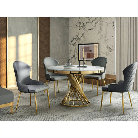 Venus 5 pc Glass Dining Set 7452 - Mazin