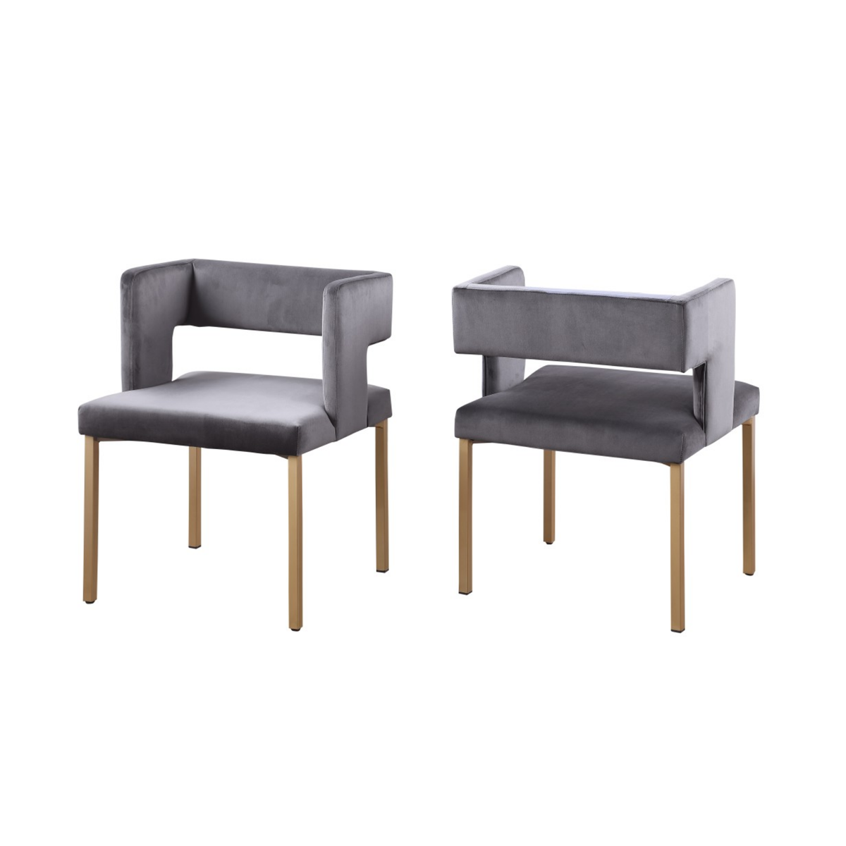 7622- Dining Chair,Set OF 2 in Grey