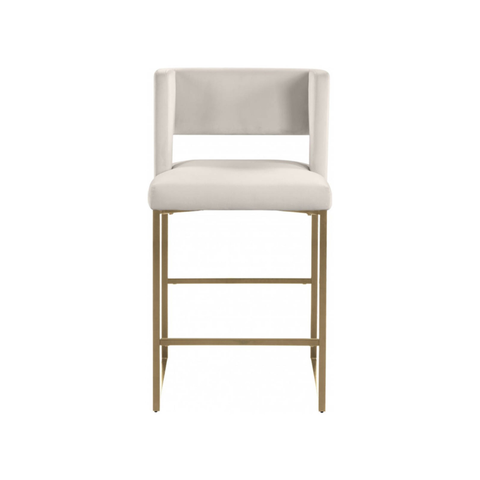 7630-Counter Stool, Set of 2 in Beige