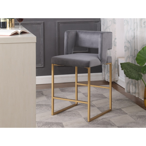 7631 Counter Stool, Set of 2 in Grey