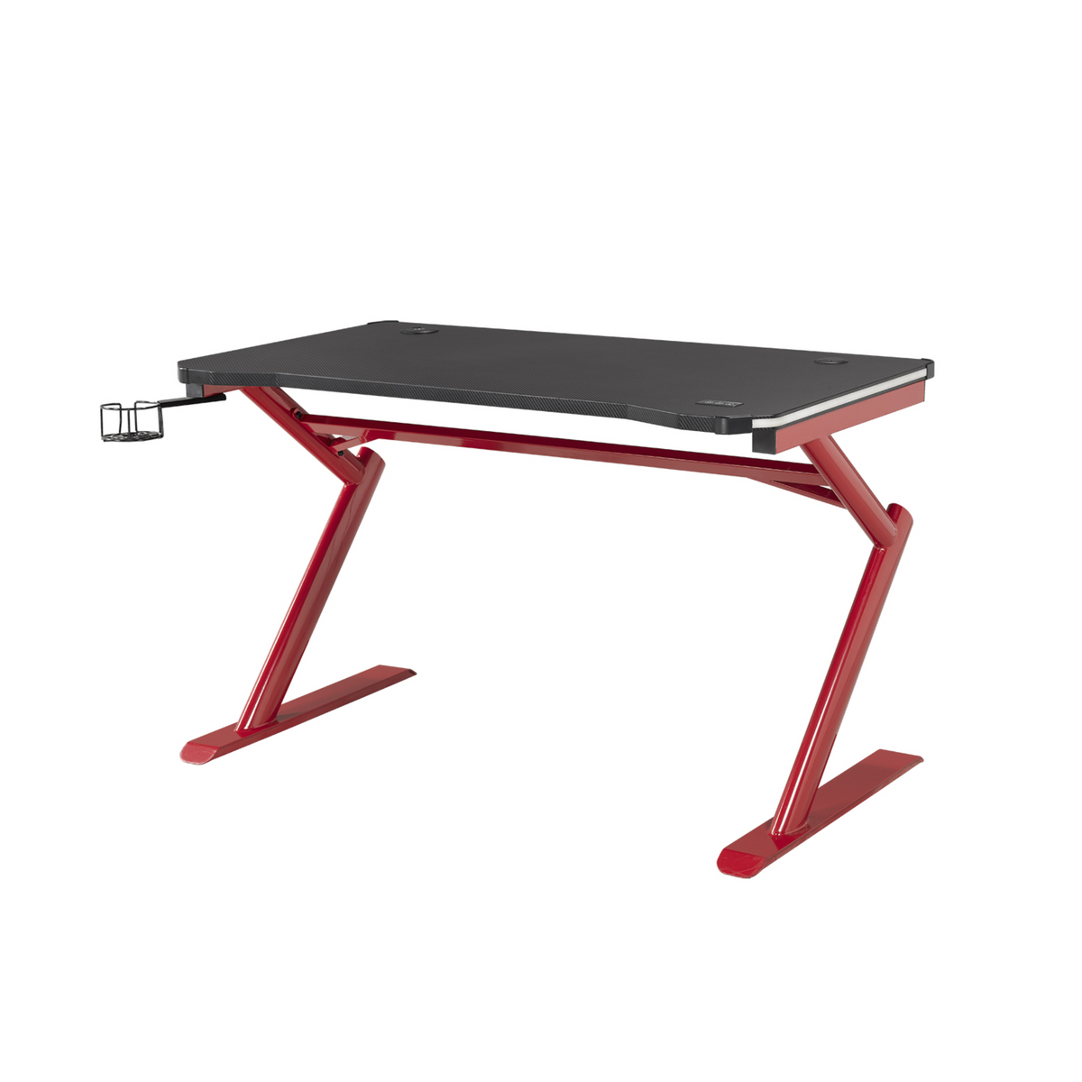 8028-Gaming Desk in Black / Red