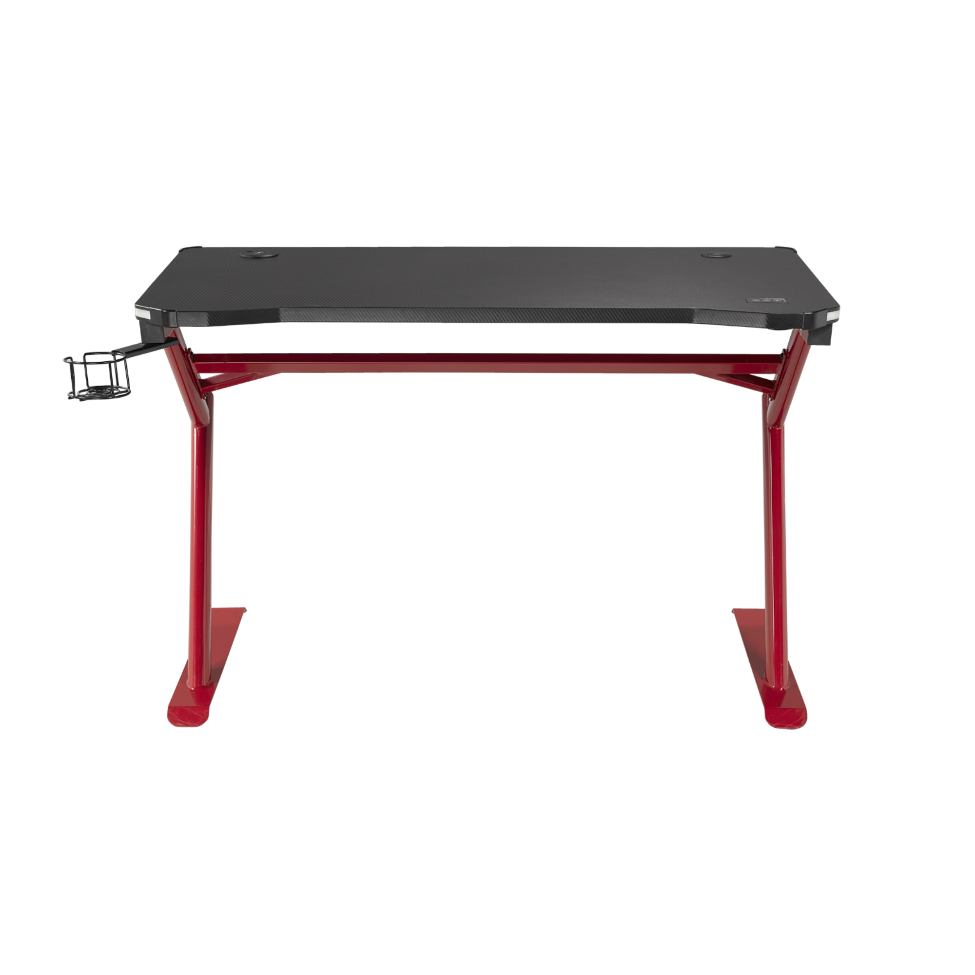8028-Gaming Desk in Black / Red