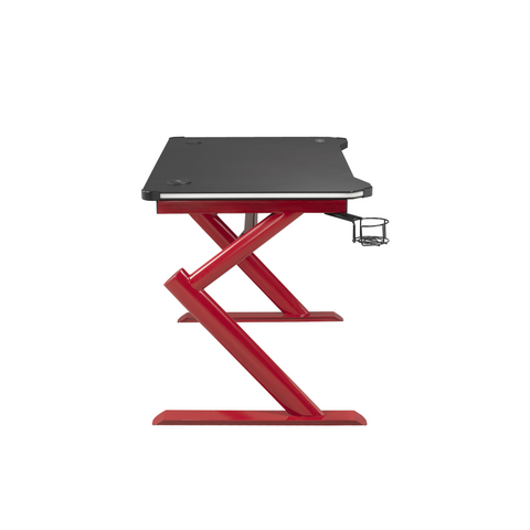 8028-Gaming Desk in Black / Red