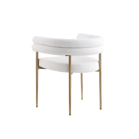 80412- Dining Chair, Set Of 2 ,in Cream/Gold