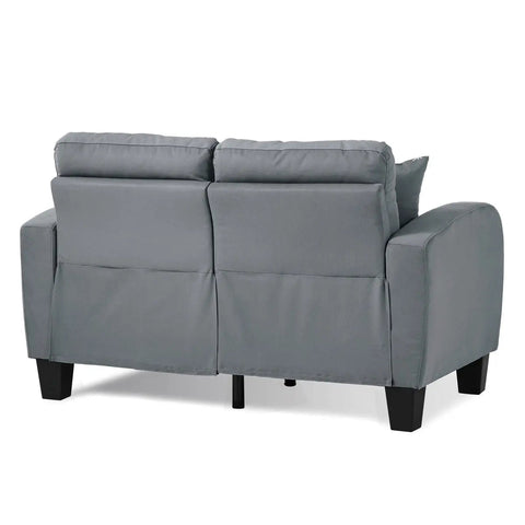 Sinclair 2 pc Fabric Sofa Set in Grey - Mazin