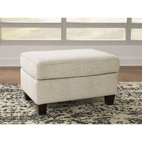 Ashley Abinger Accent Ottoman in Natural | Mai Furniture