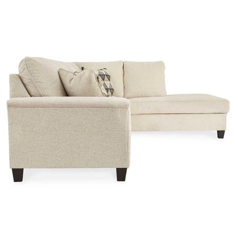 Ashley Abinger 2 Piece RFH Sectional with Chaise in Natural | Mai Furniture