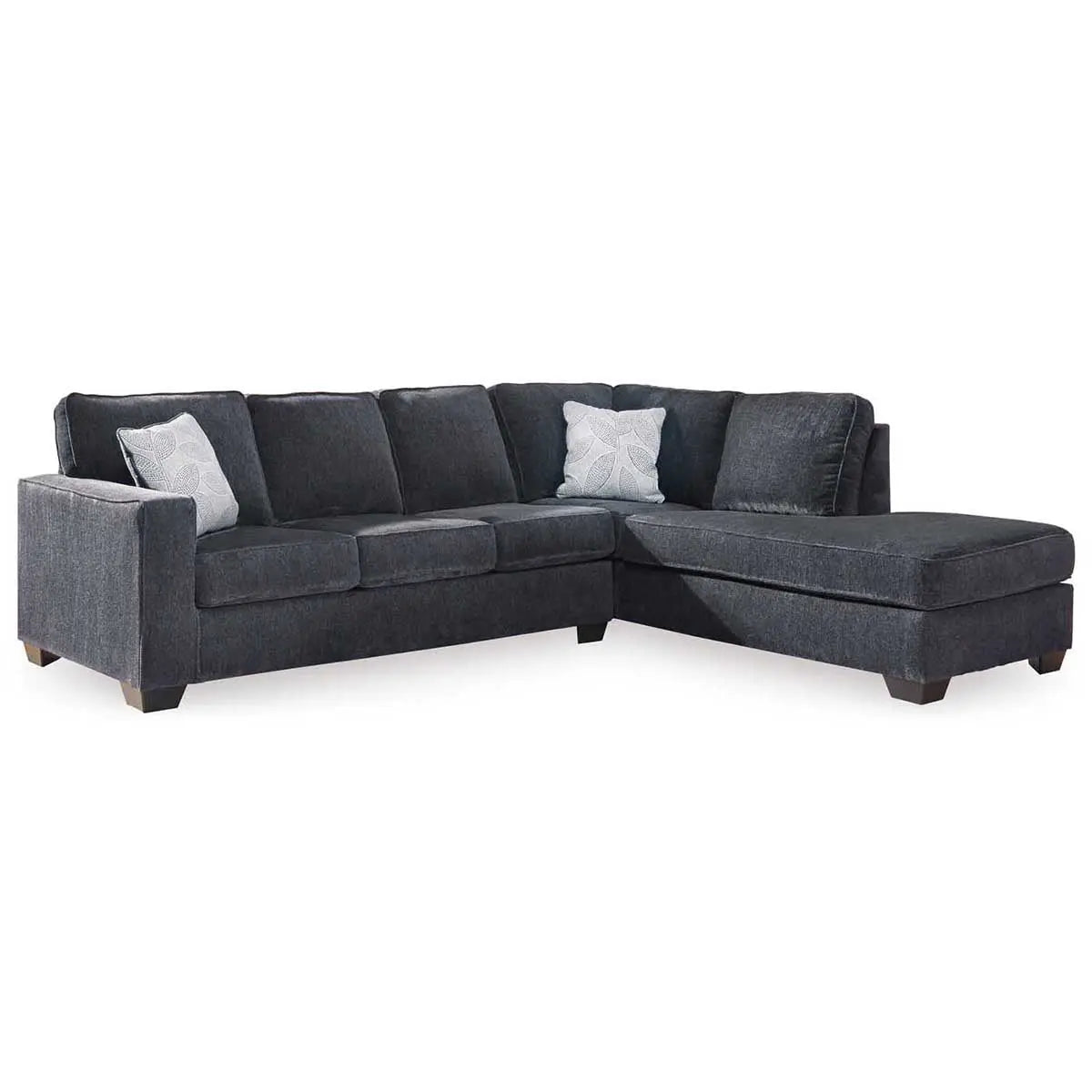 Ashley Altari 2 Piece RFH Chaise Sectional in Slate | Mai Furniture