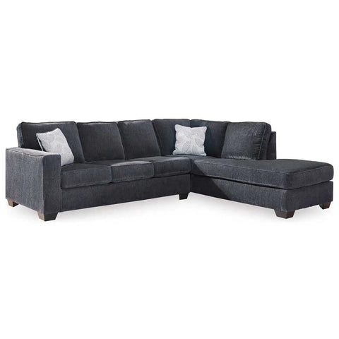 Ashley Altari 2 Piece RFH Chaise Sectional in Slate | Mai Furniture
